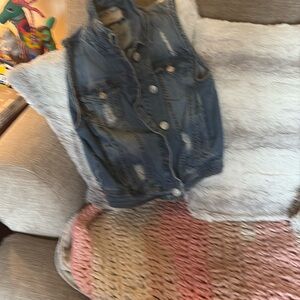 Stylish Blue Denim Vest